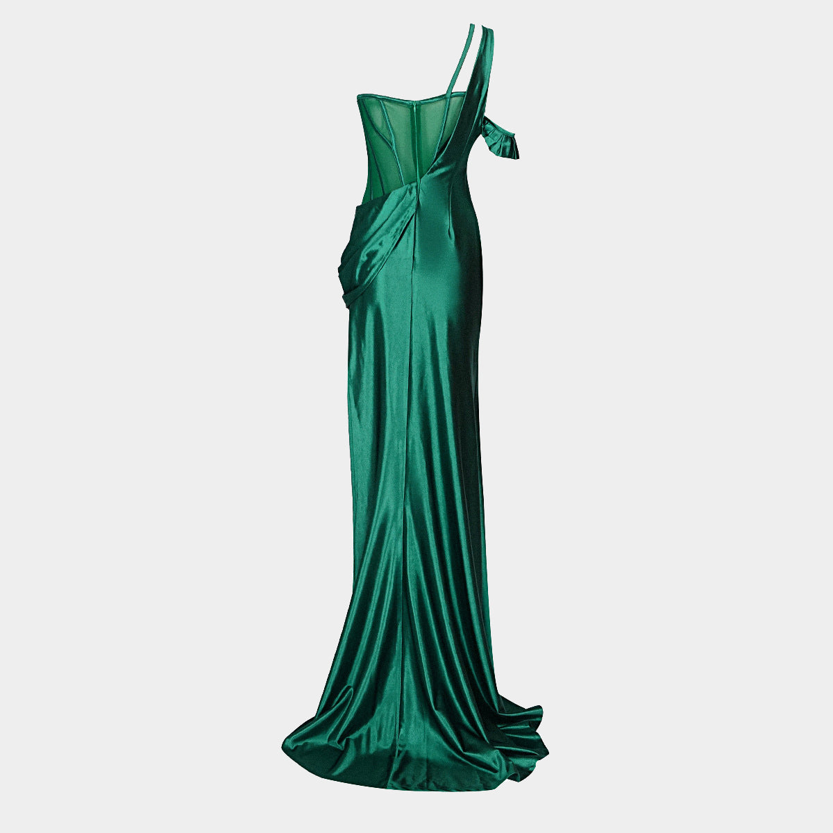 One Shoulder Satin Backless Maxi Dresses Thusfar