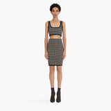 Geometric Jacquard two-piece dress Mini Dress Thusfar