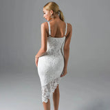 Elegant Lace Slim Bandage Midi Dress Thusfar