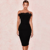 Luxury Black Bandage Party Dress